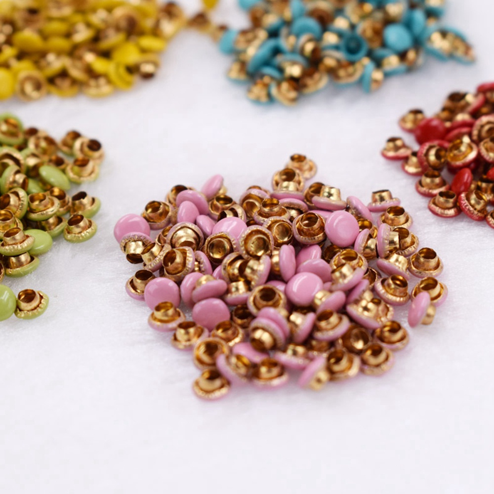 Nút Khóa Kim Loại Mini Nhiều Màu Dùng May Quần Áo Búp Bê Diy