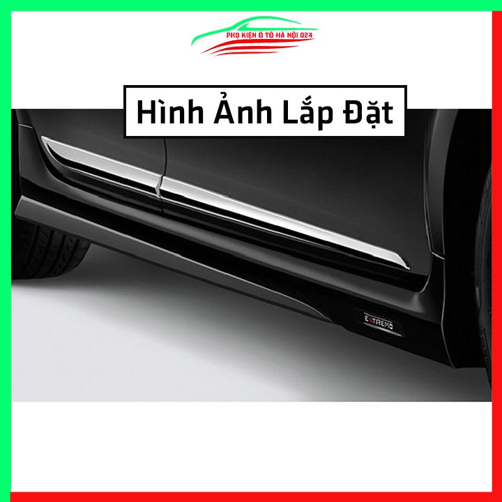 Bộ ốp nẹp sườn Fortuner 2017-2022 bản nhỏ trang trí làm đẹp xe