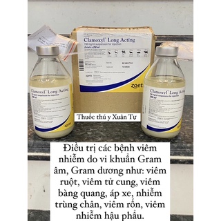1 lọ clamoxyl long acting dùng cho trâu bò dê cừu heo