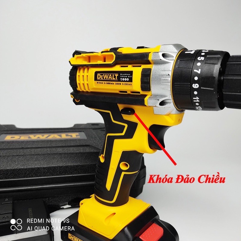 [Chính Hãng ]Máy khoan pin Dewalt 26V - 3 CHỨC NĂNGTặng kèm Bộ phụ kiện 25