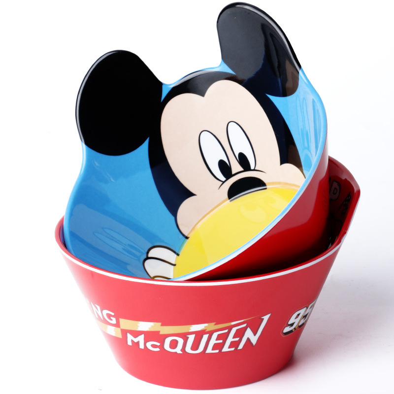 Disney Bộ Tô Muỗng Ăn Hình Chuột Mickey Minnie Dễ Thương Cho Bé