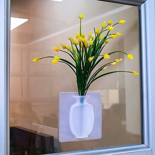 Bình hoa silicon dán tường