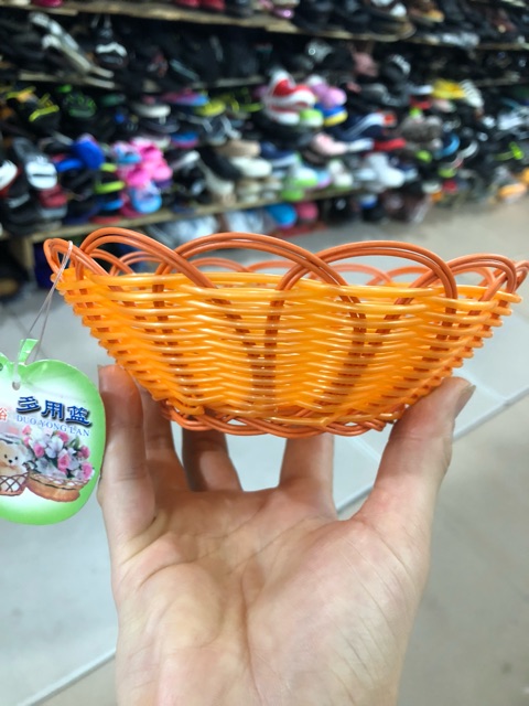 Rổ nhựa giả mây