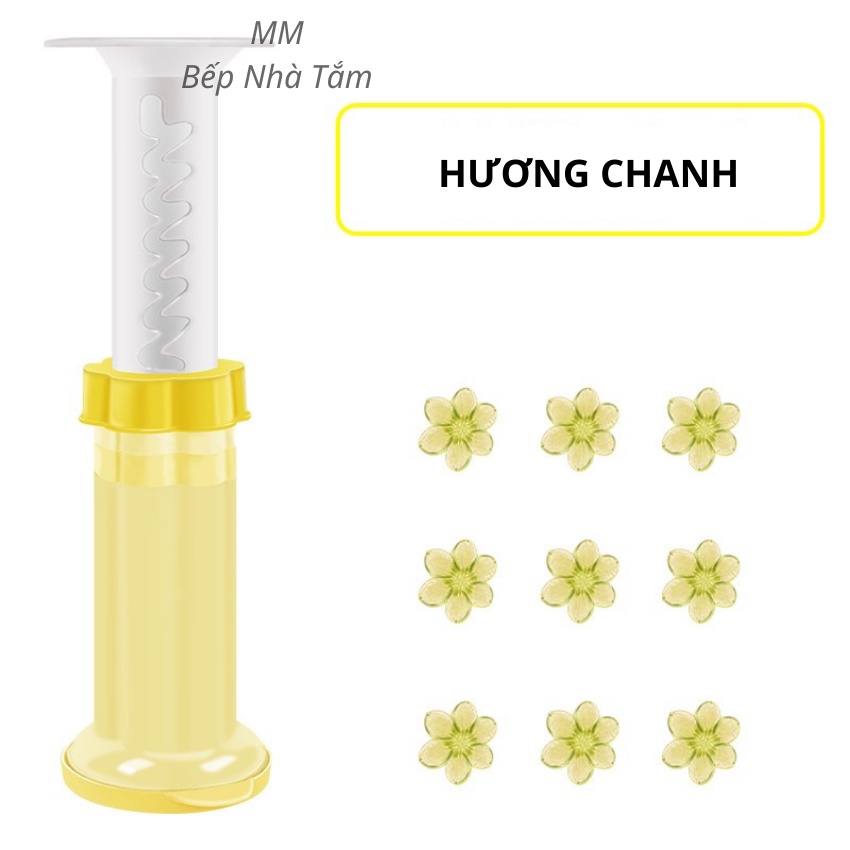 Gel Khử Mùi Bồn Cầu Sáp Thơm Khử Mùi  Làm Thơm Bồn Cầu Lavabo Hình Bông Hoa 7 Mùi Hương