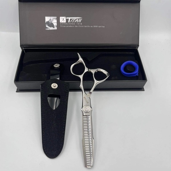 Kéo cắt tóc Titan thép 440C sắc bén bền bỉ - TJ630