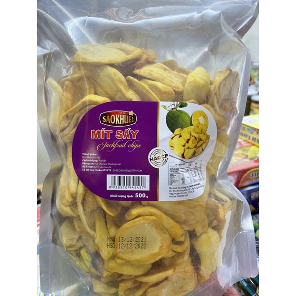 Mít sấy giòn loại 1 gói 500gr kèm tặng
