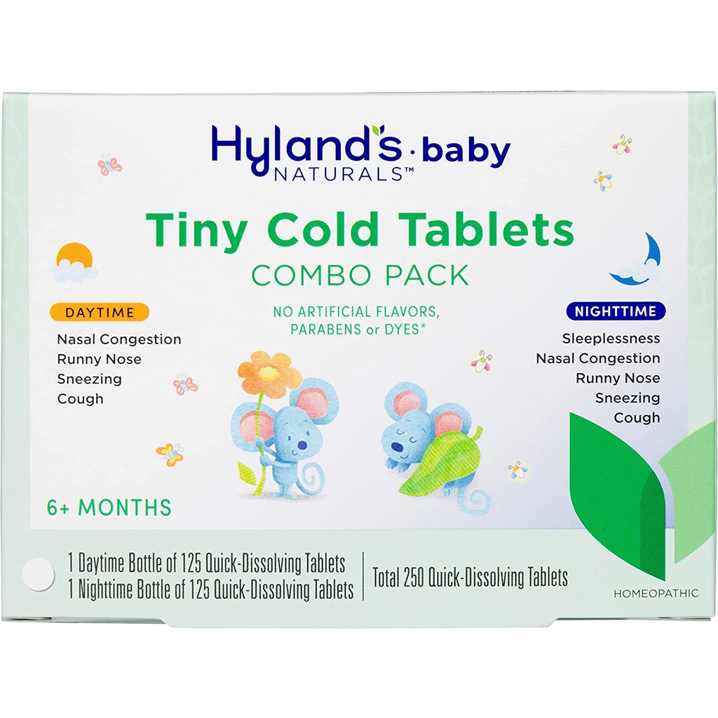 Viên ngậm sổ mũi Hyland’s Tiny Cold 125 viên mẫu mới mẫu mới