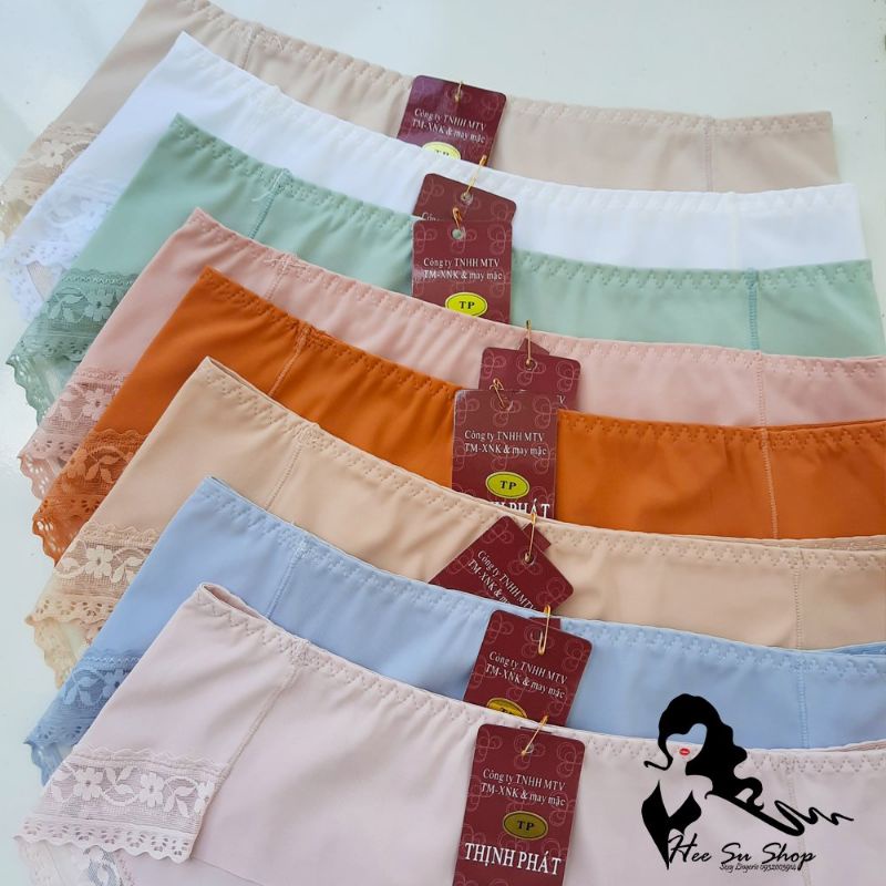 Quần lót Thịnh Phát, quần lót su không đường may viền ren cao cấp mã 637 biig Size 55-65kg, vòng 3 90-105cm