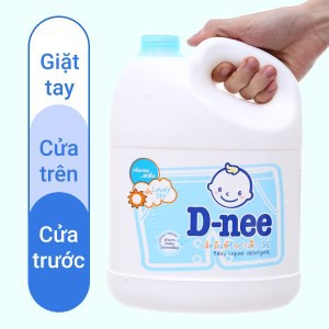 Nước Giặt Xả Vải D-nee Thái Cho Bé Can 3 Lít | Trắng Sạch Thơm Lâu | Giặt Tay Giặt Máy Đều Được