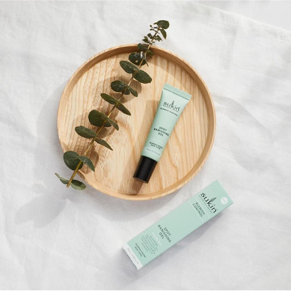 Gel Chấm Giảm Mụn Sukin Blemish Control Spot Banishing Gel Xóa Mờ Khuyết Điểm 15ml