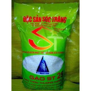 Gạo ST25 đặc sản Sóc Trăng ngon nhất thế giới năm 2019 của Hồ Quang Cua 5 kg