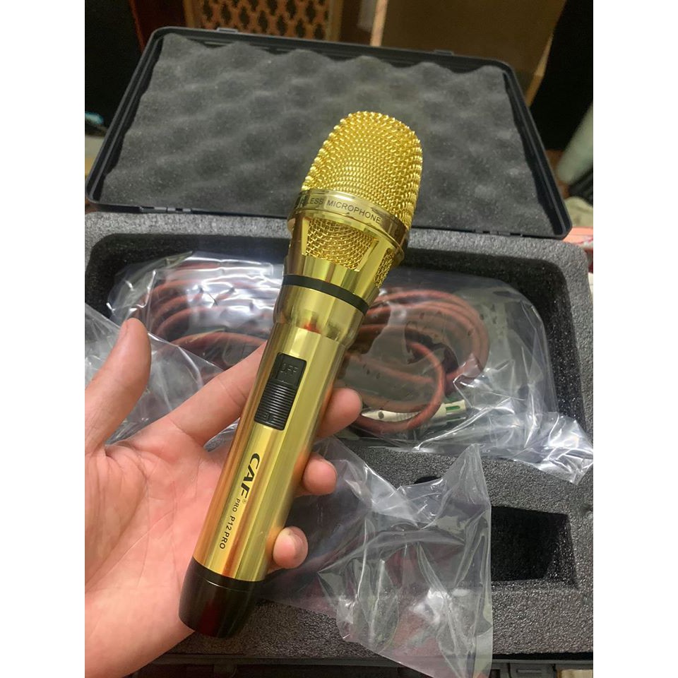 Micro có dây cao cấp CAF P12 pro vỏ kim loại sáng loáng