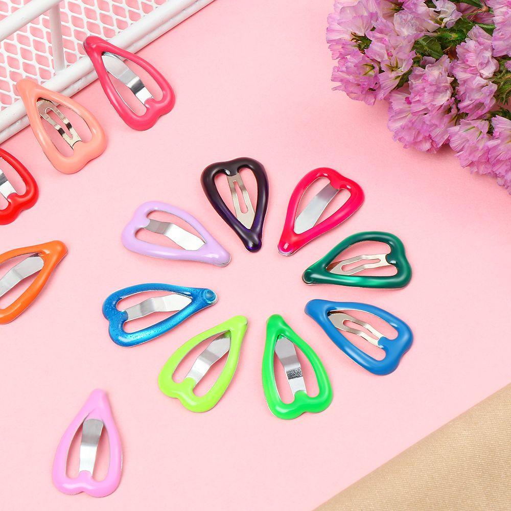 BEBETTERM Set 5 Kẹp Tóc Hình Trái Tim Cho Búp Bê