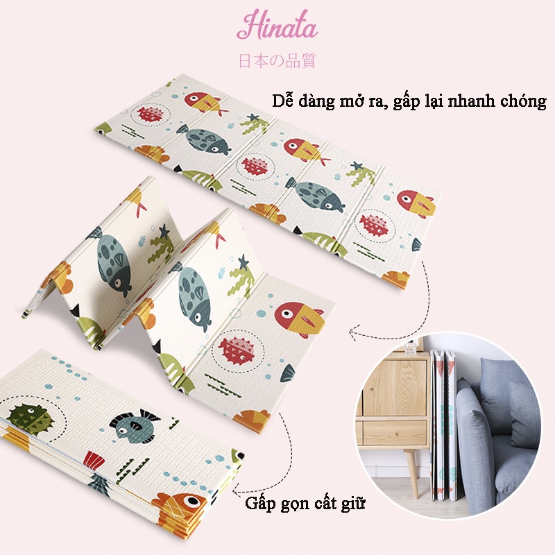Thảm tập bò cho bé HINATA - Không thấm nước TTB01