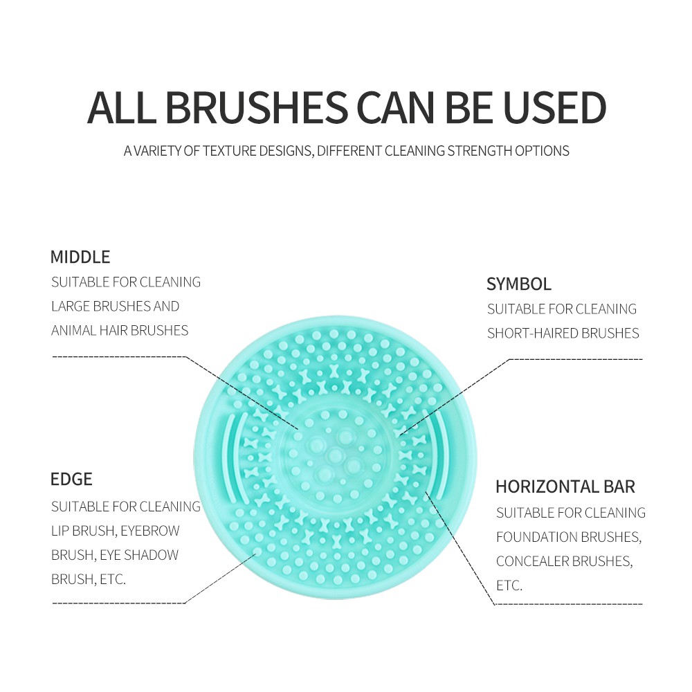 Dụng cụ cốc hút silicon MAGEFY làm sạch cọ trang điểm thiết kế dễ thương