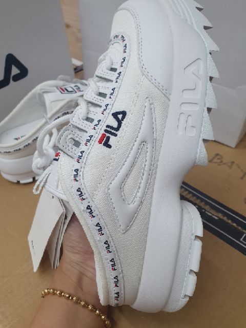 Giày FiLa Real KOREA nửa gót trắng size 24.0