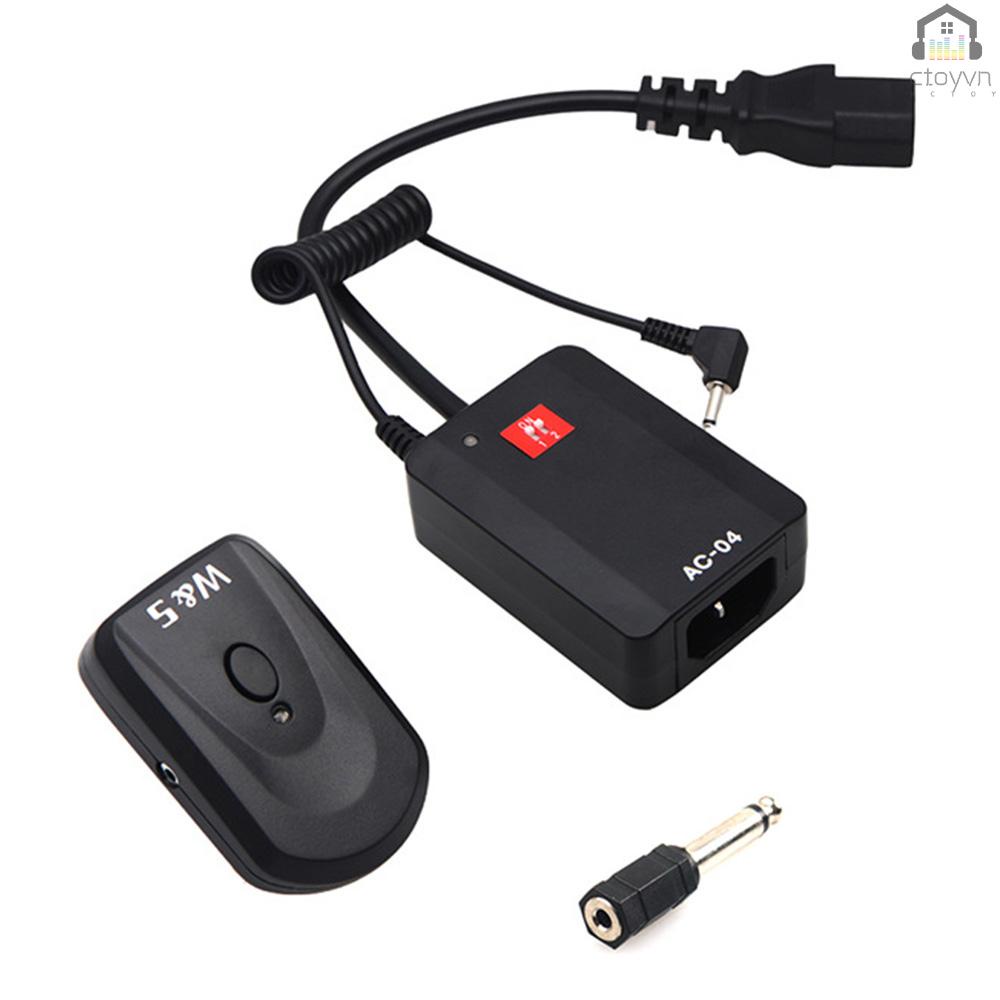 Hệ Thống Kích Hoạt Không Dây 4 Kênh Với Bộ Thu Phát 3.5mm Đến 6.35mm Cho Studio Flash L