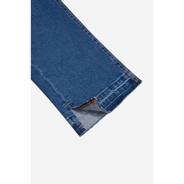 OWL BRAND® SPLIT RELAX JEANS - Quần jeans nam, xẻ tà ống rộng / Xanh - OWL140322