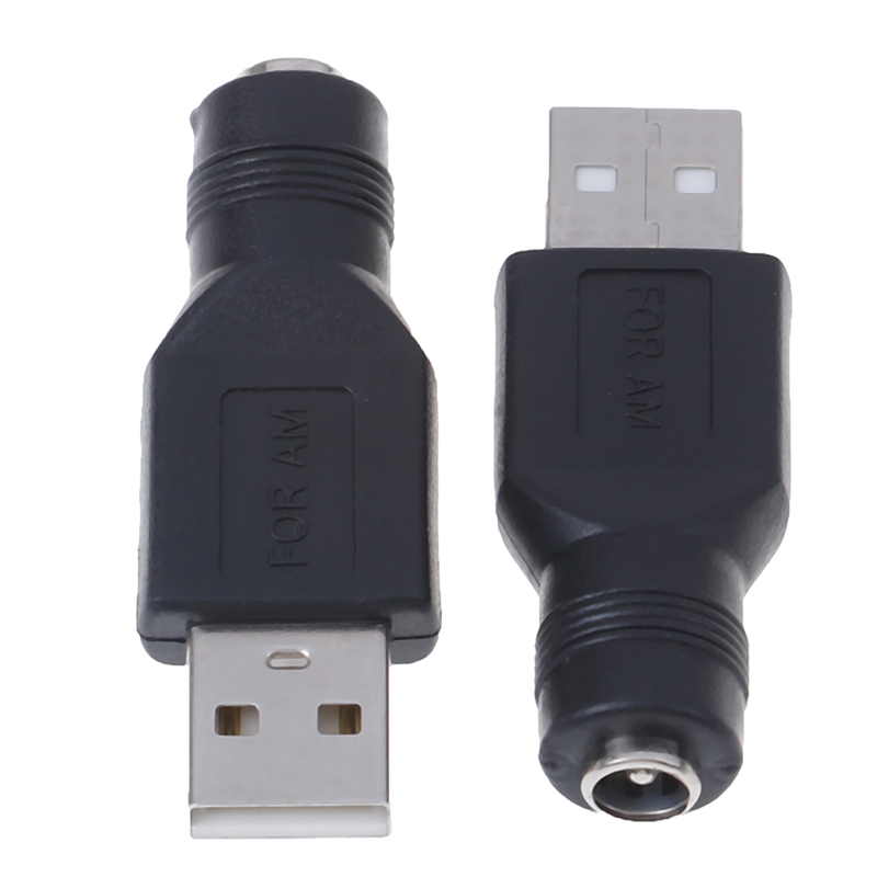 DC Bộ 2 Đầu Chuyển Đổi Usb Cái Sang 5.5mm X 2.1mm