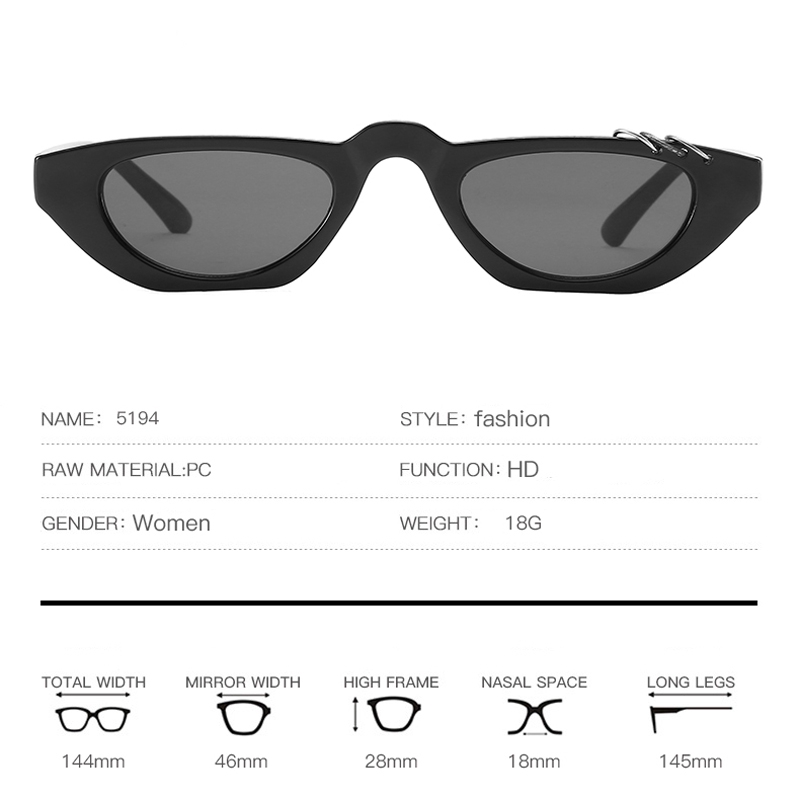 Fashion Oval Retro Sunglasses Small Box  Personality Sunglasses Unisex glasses