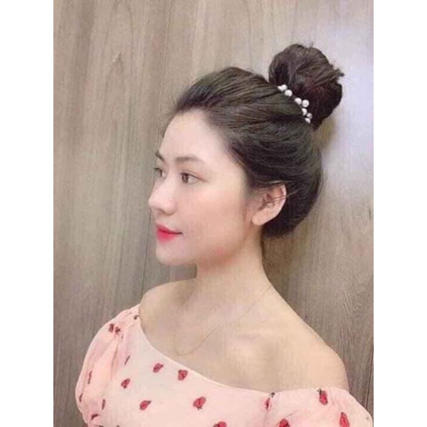 ( lẻ 1 cái) Chun buộc tóc đính 16 hạt