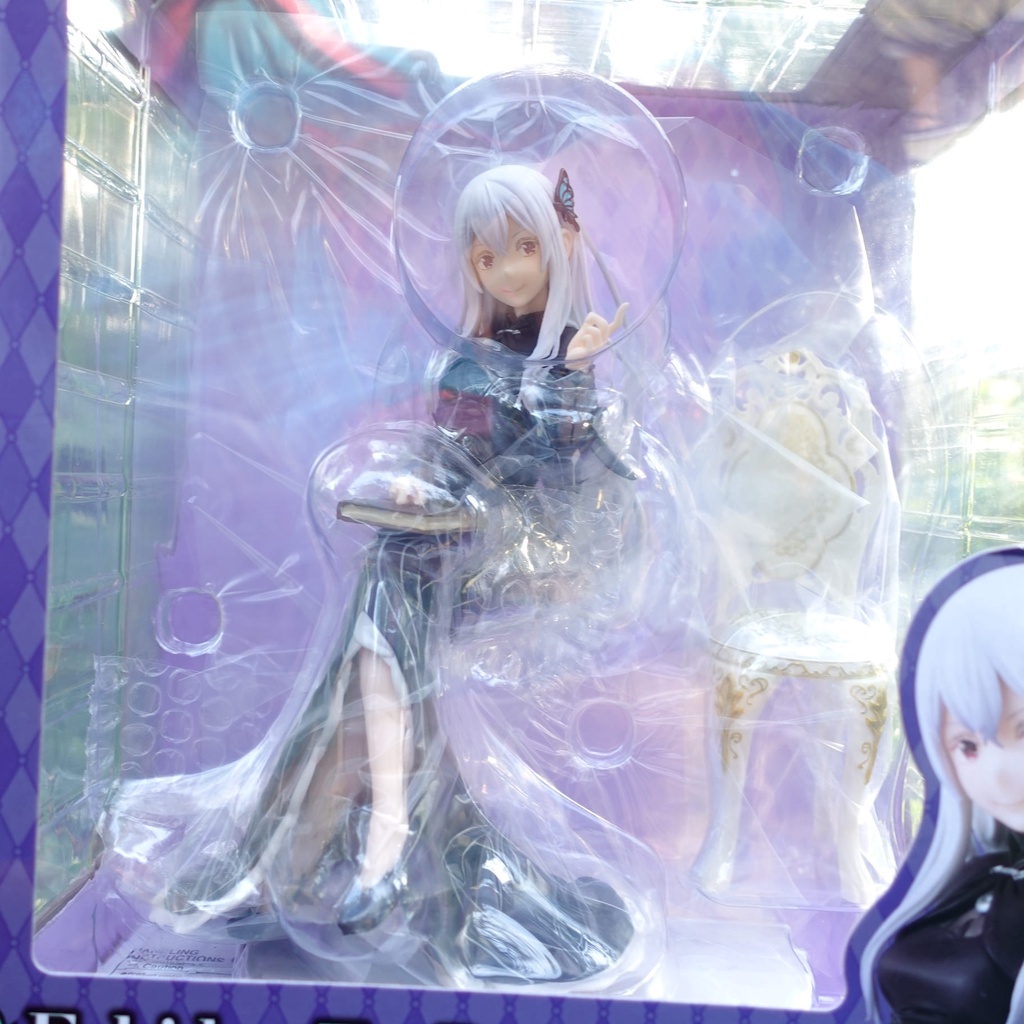 Mô hình tĩnh Re Zero Echidna 20cm Tea Party Ver 1/7 Scale Figure KADOKAWA Nhựa PVC CHÍNH HÃNG NHẬT RZKAKA03