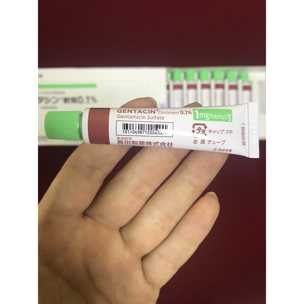 [SALE] [CAM KẾT 100% CHÍNH HÃNG] Kem Giảm Sẹo Gentacin Ointment 0.1% Gentamicine Sulfate Takata Nhật Bản 10g | BigBuy360 - bigbuy360.vn