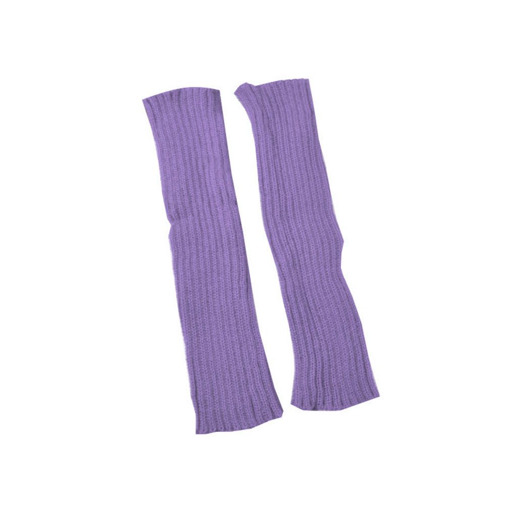 Vớ lông legging cao cổ đan móc len nhiều màu sắc co giãn giữ ấm bảo vệ bắp chân xu hướng mới phong cách ba lê xinh xắn