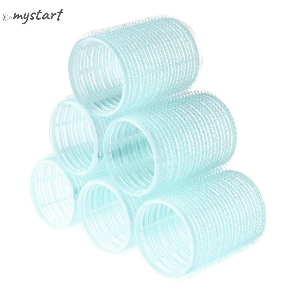 (Hàng Mới Về) Set 6 Lô Quấn Tạo Kiểu Tóc Xoăn Gợn Sóng Diy Màu Sắc Ngẫu Nhiên