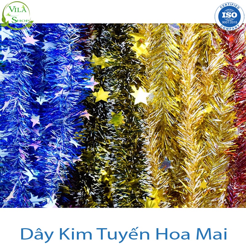 [ Nhiều Mẫu ] Dây Kim Tuyến, Dây Trang Trí Tết, Sinh Nhật, Noel - Kích Thước Dài 150cm, Màu Sắc Đa Dạng