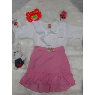 Set áo kiểu và váy đuôi cá cho bé gái
