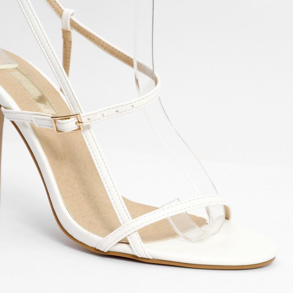 Sandal quai mảnh gót nhọn 11cm