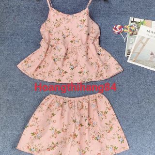 Bộ ngủ lụa ( voan ), Sét bộ 2 dây❤️bộ đùi mặc