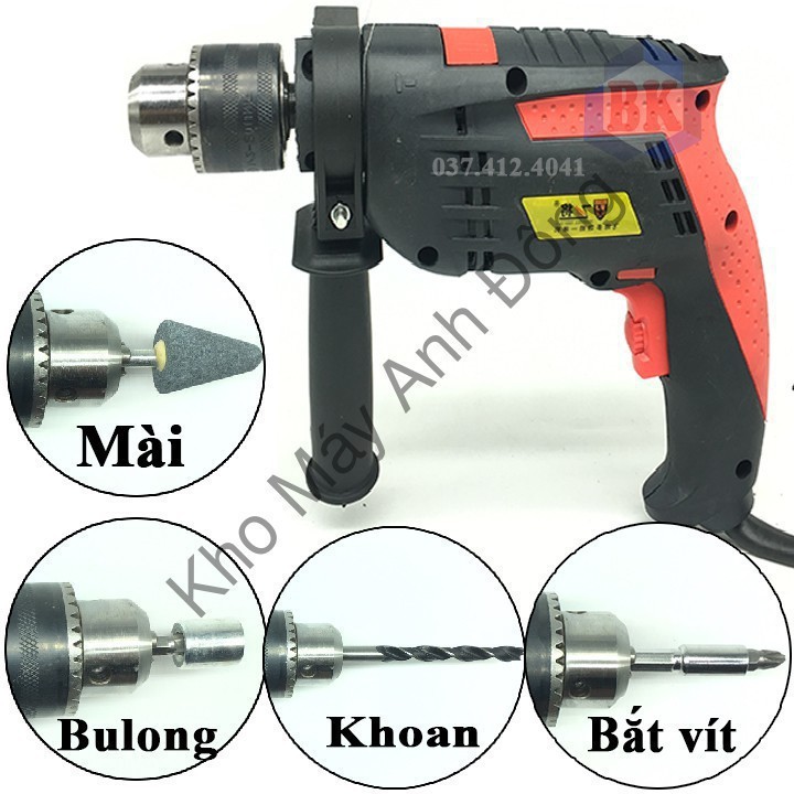 Máy khoan đa năng công suất 2000w - Siết bulong - Bắt vít - Máy Mài - Tặng bộ phụ kiện 29 chi tiết