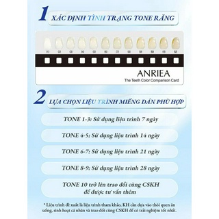 Combo 2 Hộp miếng dán trắng răng Anriea than tre
