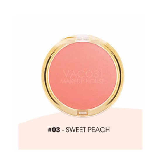 Phấn Má Hồng Tròn VACOSI Lolipop Blush Powder 4.4g