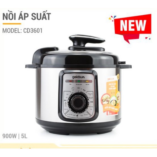 Nồi Áp Suất Điện Đa Năng Goldsun CD3601 - Nấu đa chức năng, an toàn, bền bỉ