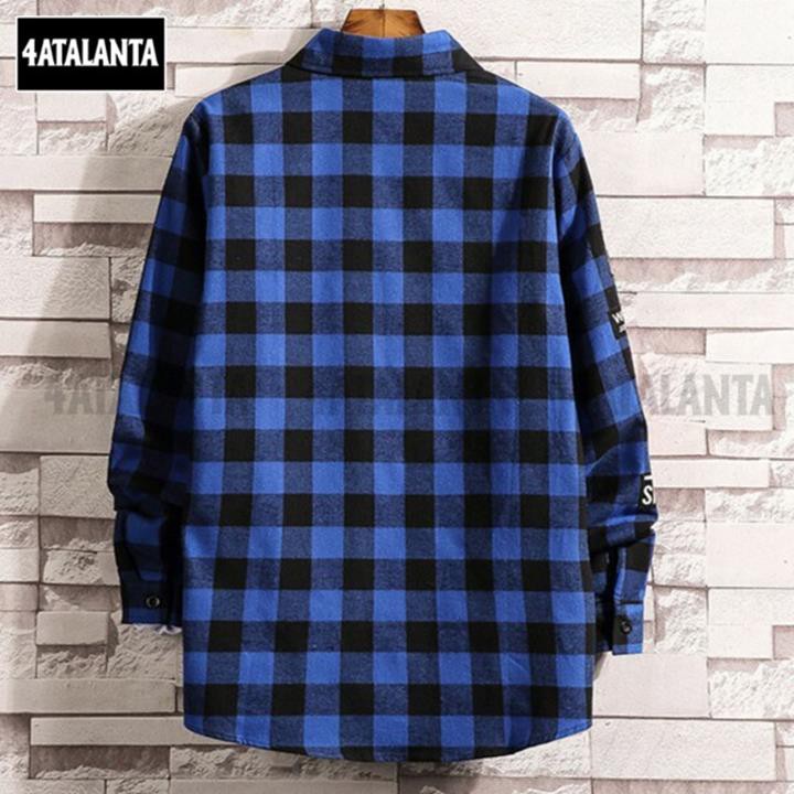 Áo khoác sơ mi caro 4ATALANTA, áo sơ mi unisex – 4AT - AKC - 304 | BigBuy360 - bigbuy360.vn