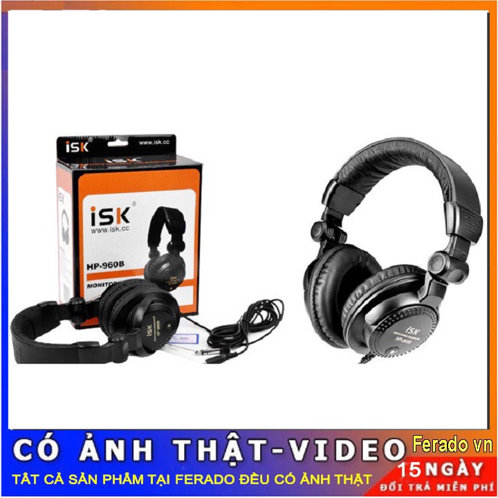 Tai Nghe Kiểm Âm Chuẩn Phòng Thu ISK HP-960B