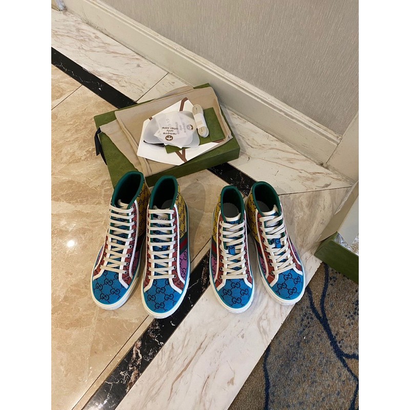 Giày thể thao cổ cao của nam cao cấp Gucci GG Arrival Gucci tennis 1977 x Disney | BigBuy360 - bigbuy360.vn