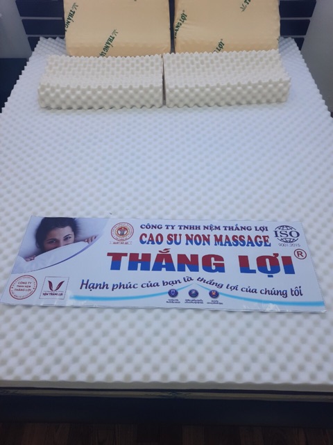 Nệm 15p cao su non Massage Thắng lợi cao cấp giá rẻ ( quà 7 món) miễn phí giao hàng