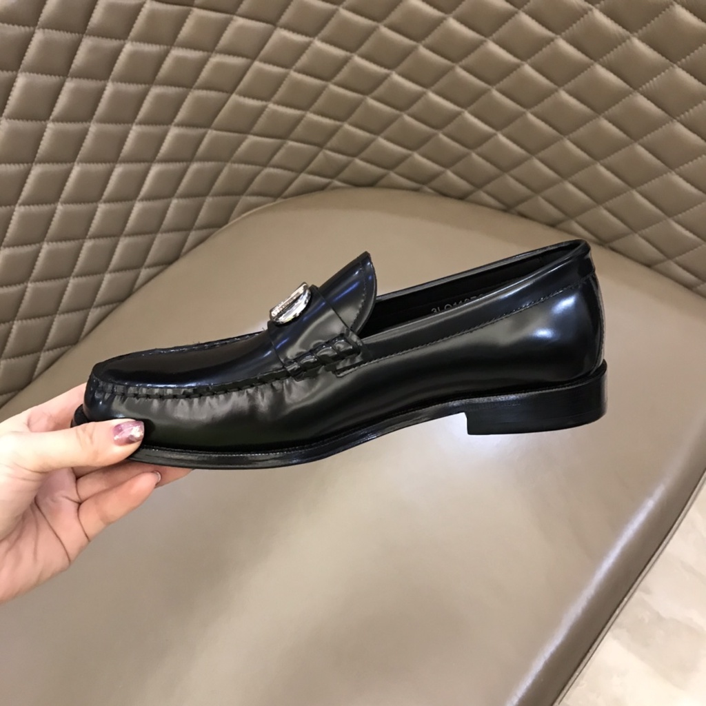 Giày lười nam da thật cao cấp DIOR CD kiểu dáng sang trọng, lịch lãm
