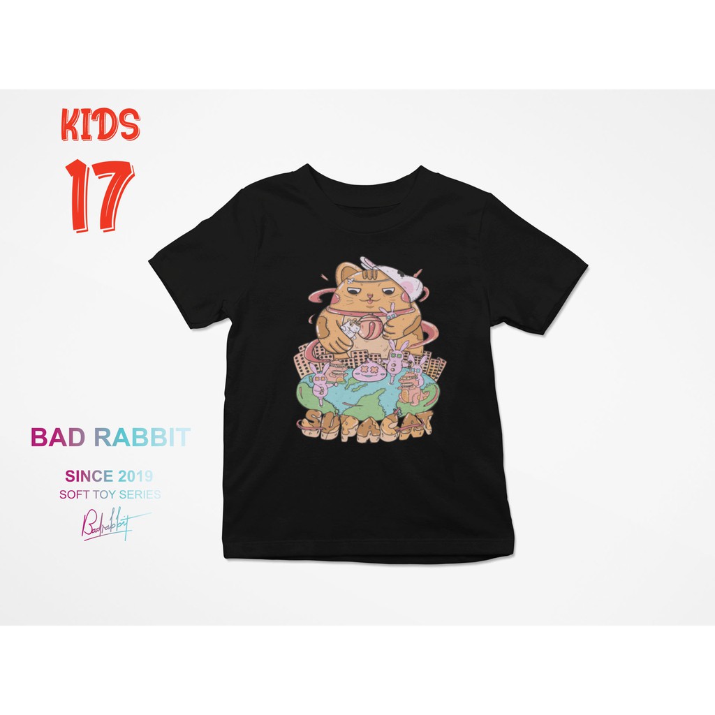 Áo phông / Áo thun trẻ em bé gái Bad Rabbit SupaCat mã BAD17