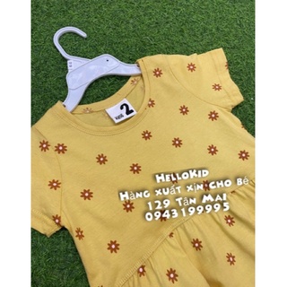 Váy cotton vàng hoa cúc