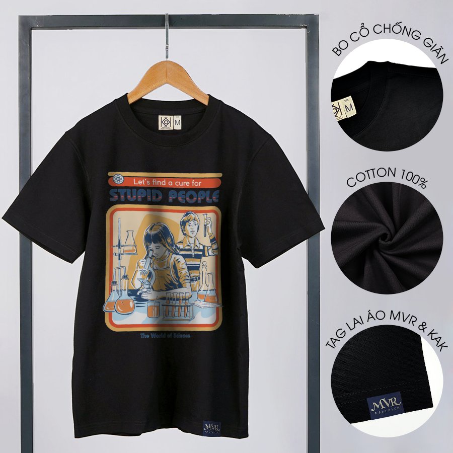 Áo thun Cotton thoáng mát hoạt hình hóa học ý nghĩa troll vui nhộn MVR KK3904