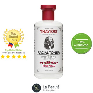 Thayers Alcohol-Free Witch Hazel Rose Petal - Nước Cân Bằng Không Cồn Hoa Hồng 355ml