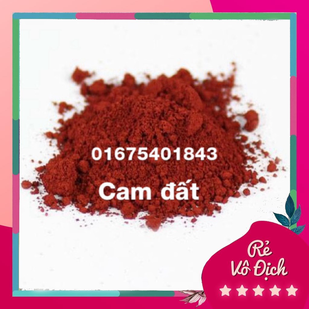 Màu khoáng làm son cam đất