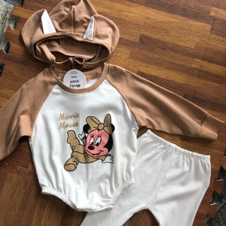 Dallm dobau Bộ body cho bé 3 chi tiết