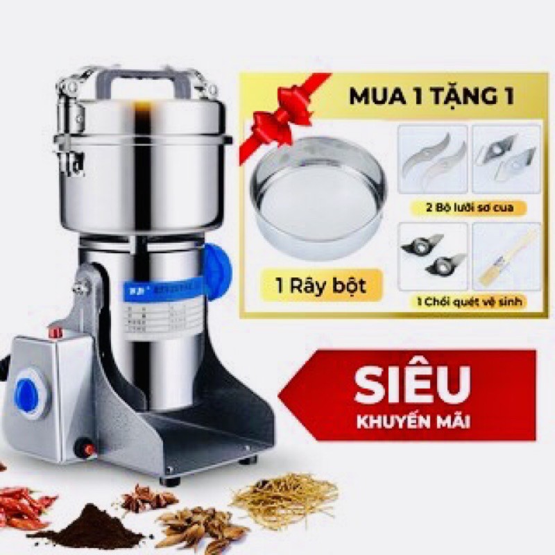 máy xay bột khô đa năng say thịt cá inox 304