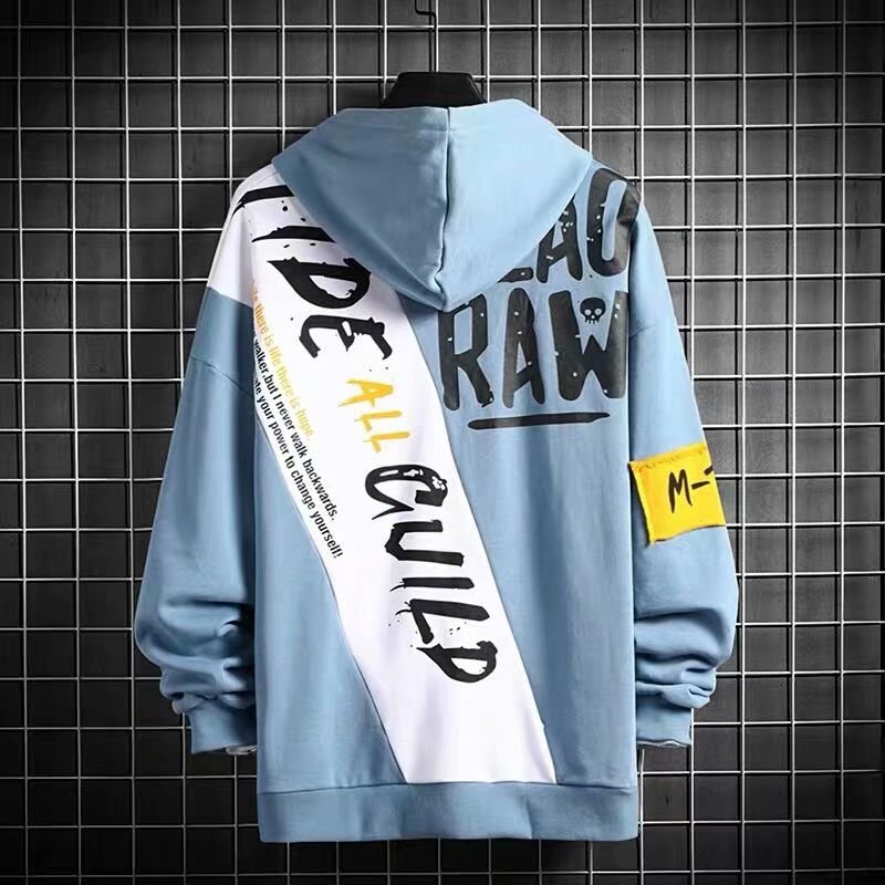 Áo hoodie tay dài dáng rộng phong cách Hàn Quốc dành cho nam gồm 2 màu sắc cỡ S-3XL | BigBuy360 - bigbuy360.vn